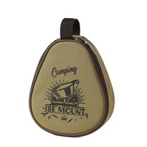 Camping Bowel Storage Bag Storage Organizers With Lid Handles Outdoor Durable Bowls Containers With, 01 Khaki