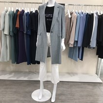 케이엘 KL 중앙로 홑겹 일자핏 청민트 한여름 자켓 하프기장 KWJKJH0300