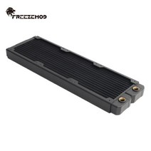 FREEZEMOD 27mm 두께 구리 단일 행 라디에이터 PC 12cm 팬용 수냉 액체 열교환기 120/240/360/480MM, 03 360mm  radiator