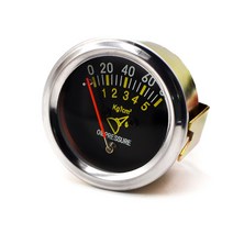 자동차 52mm 2 인치 오일 압력 게이지 0-80Psi 기계식 프레스 미터 블랙 센서, 한개옵션0