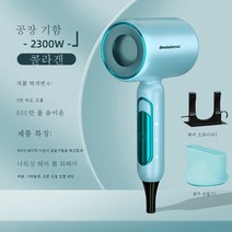 DFMEI 헤어 드라이어 가정용 무소음 고출력 음이온 보호 헤어 드라이어 냉풍 속건, 크레센트 블루 - 콜라겐 2300w [얼티밋 에디션]