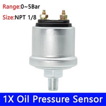 타코메타 타코미터 보트 자동차 3 1 다기능 디지털 게이지 52mm RPM 연료 수위 온도 오일 프레스 전압계 지, 1-8 npt 0-5bar