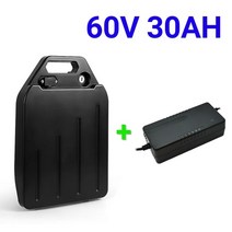 전동킥보드보조배터리 harley electric car 리튬 배터리 방수 18650 배터리 60v 40ah for two wheel foldable citycoco, 검은색
