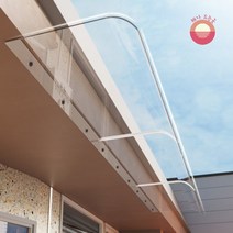 아크릴 고정 투명 어닝 테라스 가림막 차양막 그늘막 차광막 정면 하단 설치, 11. 500x1000 불투명 (정면설치)