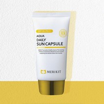 (당일발송) 메리키트 데일리 아쿠아 선크림 선캡슐 60ml + 시트팩/샘플키트