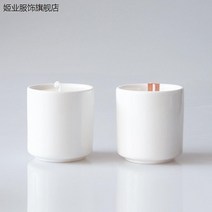 diy 세라믹 향초 촛대 간략한 흰색 북유렵풍 잔의 캔들용기, C02-수생조