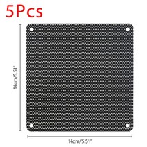컴퓨터 먼지 필터 스폰지 테이프 필터망 그물 투명 매쉬 5pcs 80mm 90mm 120mm 140mm cuttable 블랙 pvc pc 팬 먼지 필터 방진 케이스 컴퓨터 메쉬, 협력사