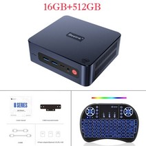 Beelink-U59 PRO 윈도우즈 11 M.2 SATA SSD 2.9Ghz BT 4.0 와이파이 5 미니 PC 인텔 셀러론 N5105 프로세서 8GB 256GB pc 게이머, [02] AU, [04] 16GB 512GB I8