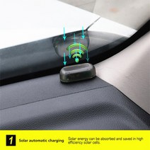 트럭졸음알람 자동차졸음방지알람 졸음방지 경고음태양광 USB 전원 자동차 경보등 도난 방지 경고 플래시, 01 빨간