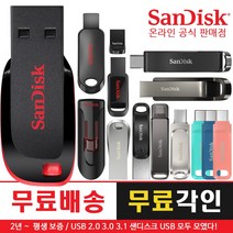 샌디스크 USB 메모리 2.0 3.0 3.1 C타입 대용량 OTG 듀얼 32G 64G 128G 256G 512G, 18. SDDDC3 블랙, 64GB
