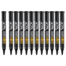 모나미 유성매직 슈퍼 C 사각닙, 12개입, 흑색