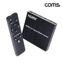 HDMI 화면 분할기 4x1 1080P 60Hz 4포트 RS232 TB641, 1개