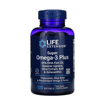 라이프익스텐션 슈퍼 오메가3 플러스 2350mg 120소프트젤 아스타잔틴 인지질 Phospholipid 앤초비 불포화 지방 산 크릴 오일 로즈마리 올리브 열매 폴리페놀 토코페롤, 2350mg 120캡슐