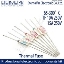 TF 온도 퓨즈 RY 10A 15A 250V 65C 73C75C 85C 100C 110C 120C 130C 152C 165C 172C 185C 192C 20, 01 10pieces, 02 15A, 36 195C