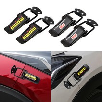 자동차 후크 견인 고리 차 견인장치 2 pcs 트럭 후드 클립 hasp 범퍼 보안 퀵 릴리스 패스너 잠금 클립 키트 레이싱 액세서리, (350852)Mugenpower S개