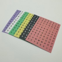 알파벳 이니셜 스티커 폴꾸 다꾸 6P 세트