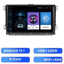 ESSGOO-9 인치 자동차 카플레이 안드로이드 라디오 RDS AM FM 블루투스 와이파이 멀티미디어 오토라디오 VW 폭스바겐 파사트 B6 B7 스코다 2 딘, 8.1G 16G