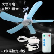 직접 중형 58CM 소형 에너지 절약 모기장 천장 팬 무소음 가정용 드롭 팬 대형-166076, 옵션10