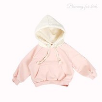 breeang 브리앙 아동 데일리 후드 배색후드 딸기우유 후디 여아 남아 등원룩