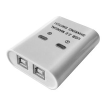 분배기 변환기 홈 오피스 효율적인 USB 프린터 공유 장치 허브 전자 버튼 플러그 앤 플레이 프린팅 액세서리, White