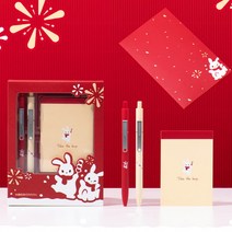 미도트 래빗 젤펜 볼펜 메모지 엽서 선물 세트