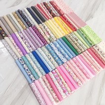 원단 핸드메이드 종종걸음 전 백가 DIY 면포 부스지다 천조각 영 모서리재 자투리 작은꽃 순면 코튼 3802704170, 50 편 숏 천조각 20 ×15cm