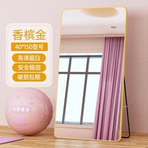 고급스러운느낌 스탠드 전신 거울 20대여성 현관거울 수입엔틱가구 30대여성 옷가게거울 빈티지거울 전신거울 안전거울 왜곡없는, 기타, 샴페인골드40x150[착지벽걸이 겸용 고화질 방폭], 아니오