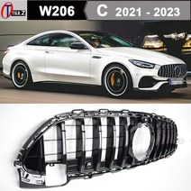 벤츠그릴 벤츠세로그릴 w206 gt 자동차 그릴 앞 범퍼 메쉬 그릴 벤츠 c class w206 세단 s206 wagon c206 coupe a206, 검은색
