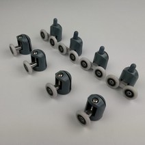 미닫이문레일 4pcs-8 개/대 샤워 도어 인클로저 롤러 러너 휠 풀리 상부 또는 하부 부품. Diameter20mm/22mm/23mm/25mm/27mm, 20mm, [01] 4pcs lower4pcs upper