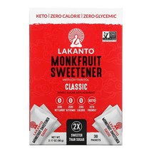 라칸토 몽크프룻 스위트너 위드 에리스톨 클래식 90g Lakanto Monkfruit Sweetener With Erythritol Classic, 1개