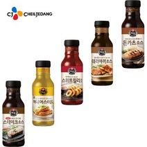 전문점 특제소스!! CJ백설 소스류 돈까스 스테이크 데리야끼 머스타드 칠리소스, 1개, 데리야끼소스325g