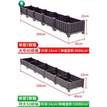 박스 플랜트 플랜터 화분 옥상 플라스틱 베란다 상자 다육이 텃밭 받침대, 옵션8