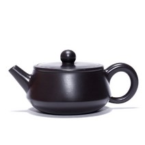 호화랑 자사호 도자기주전자 티포트 심플티팟 서봉작가 순수공제작 흑니 편석표 100ml tt809