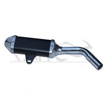 마후라 머플러 중국 bbr 블랙 배기 머플러 소음기 50cc110cc125ccc 핏, 블랙 bbr 배기