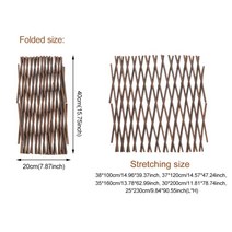 정원울타리 화단 펜스 정원 트렐리스 확장 가능한 식물 지지 버드나무 격자 울타리 신축성 나무 조경 안뜰 장식