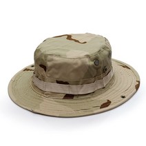 미군 위장 BOONIE HAT 두꺼운 군사 전술 모자 사냥 하이킹 등산 캠핑 MULTICAM HAT 20 Color KA056, 삼색 사막