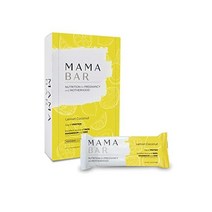 Mama Bar 임신 및 모유수유 영양 바 | 고단백질 좋은 철분 공급원 수유 지원 실제 식품 성분 글루텐 프리 유제품 간장 땅콩 버터 다크 초콜릿 칩 60g 상자당 12개, 레몬 코코넛, 12팩