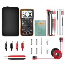 검전기 디지털 멀티미터 AN9002 블루투스 디지털 멀티 미터 6000 카운트 True RMS 자동 범위 AC/DC 볼트 드, 01 Orange AN9002 Pro