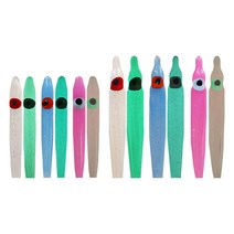 꼴뚜기루어 50개 수제고장축광루어 야광미끼채비 HNHL, 아이보리