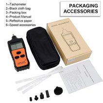 RuoShui-6236P 디지털 타코미터 최대 99999 RPM 레이저 속도 테스터 오토바이 자동 싱글 트리거 비접촉 LC, 01 rpm meter