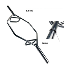 데드리프트 스크럽핸들 트랩바 헥스바 어깨고정육각바, 바벨에적합한솔리드A실버적재면적5cm