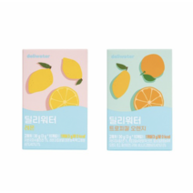 딜리워터 레몬 + 트로피칼 오렌지, 4세트