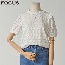 포커스 도트반팔블라우스/FM1D7BL0370P