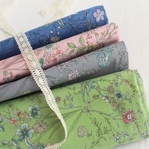 자투리 면60수아사 코넬리아플라워 택1, 면60수아사 코넬리아플라워 그레이