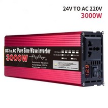 시거잭 자동차 인버터 순수 사인파 12V~220V 1000W 1600W DC~AC 전압 변환기 12 220 미니 전원 공급 장치 태양광, CHINA, 24V 3000W, 220V 50HZ