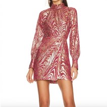 Jonathan Simkhai 조나단 심카이 Halen Fil Coupe 미니 원피스 In Bougainvillea Metallic Moire 230693