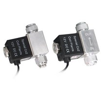 무소음 어항 Co2 솔레노이드 밸브 레귤레이터 Dc 110V-220V 저온 전기 마그네틱, 03 single head EU plug