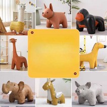 로아이엘 창의적인 동물 의자 선물, 유니콘 베이지