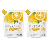 꽃샘 별난 알맹이 유자 1+1 1kg+1kg