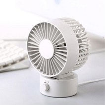 소음적은 사무실용 미니선풍기 차박 야외용 캠핑, 상세페이지참조, 화이트